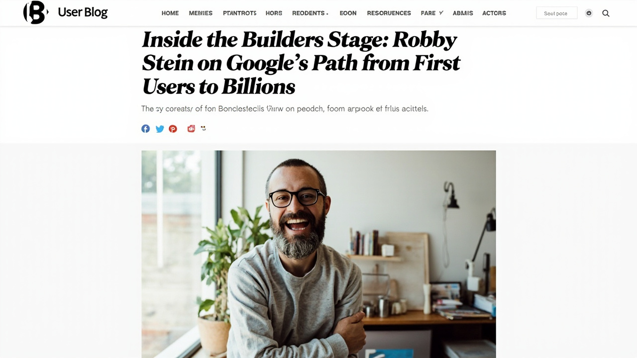 Inside the Builders Stage: Robby Stein on Google's Path from First Users to Billions