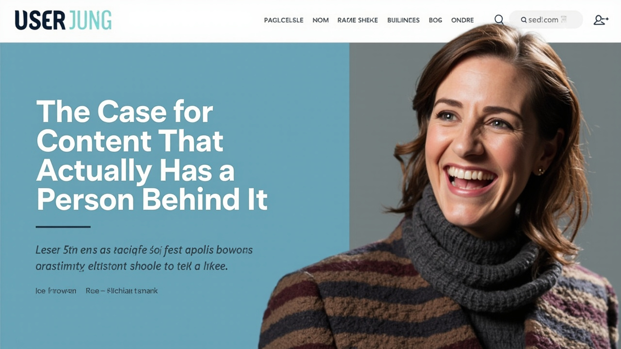 The Case for Content That Actually Has a Person Behind It